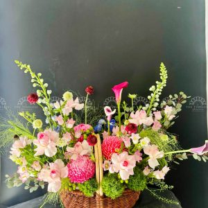 Lẵng Hoa Thiết Kế Chúc Mừng H018