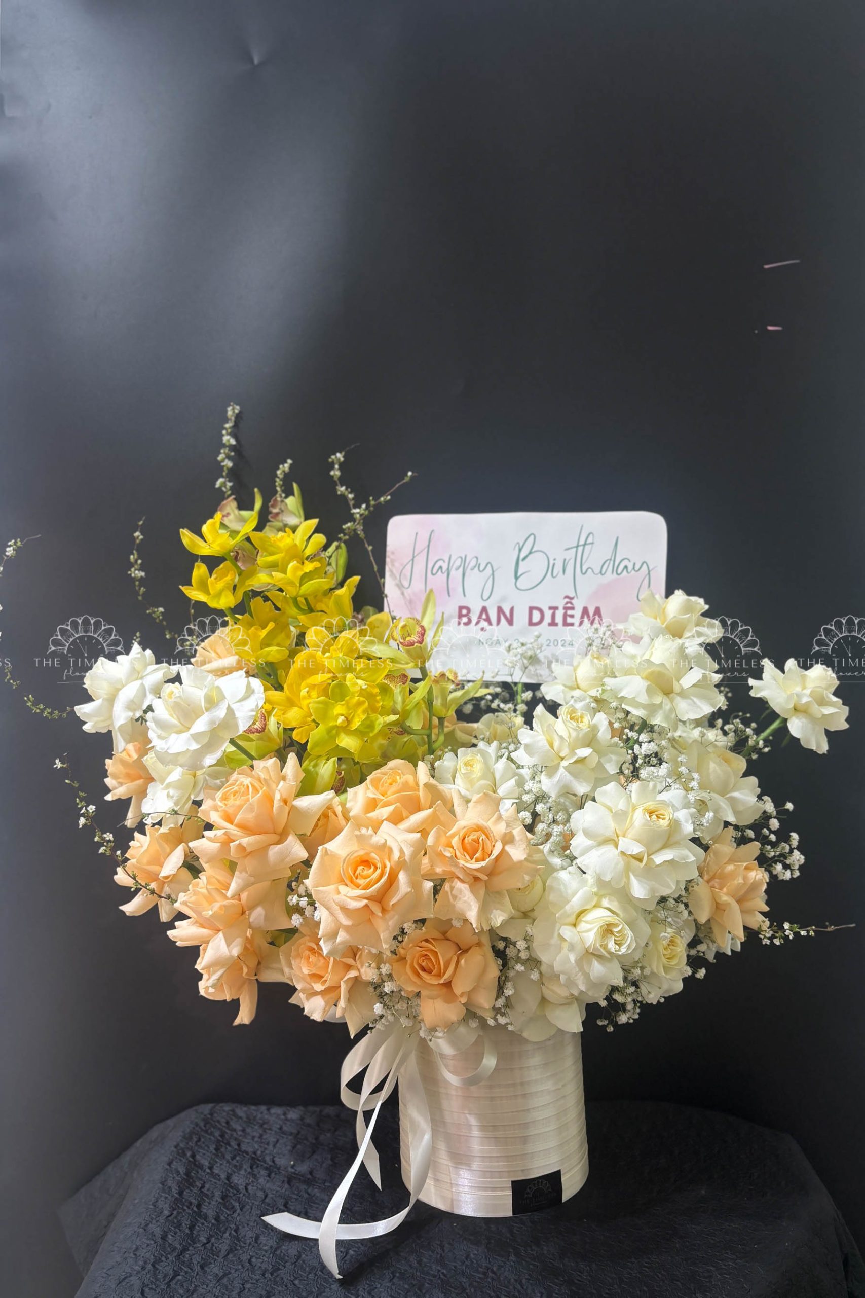 Lẵng Hoa Hồng Thiết Kế Chúc Mừng H017 - Ảnh 5