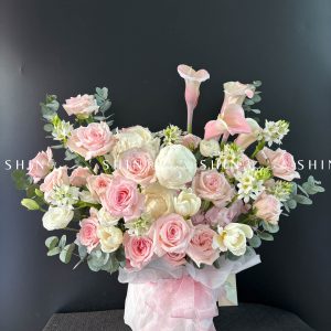 Lẵng Hoa Thiết Kế Chúc Mừng H021