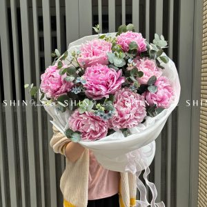 Hoa Bó Mẫu Đơn Sarah Hồng R109