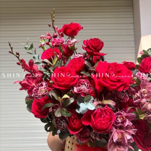 Lẵng Hoa Cúc Mẫu Đơn Thiết Kế Chúc Mừng H034