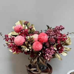 Lẵng Hoa Cúc Mẫu Đơn Thiết Kế Chúc Mừng H034