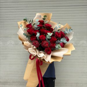 Hoa Bó Hoa Hồng Đỏ S019
