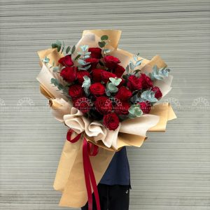 Hoa Bó Hoa Hồng Đỏ S019