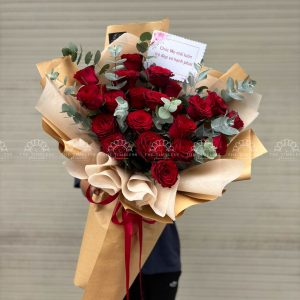 Hoa Bó Hoa Hồng Đỏ S019