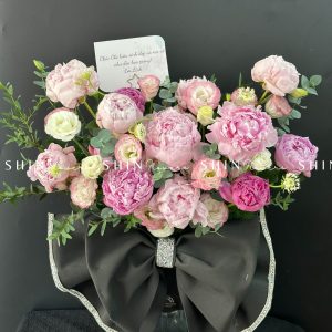 Lẵng Hoa Mẫu Đơn Chúc Mừng H031