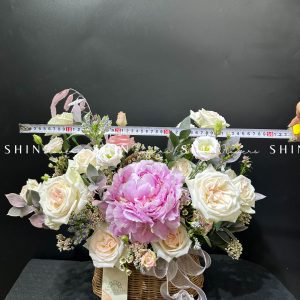 Lẵng Hoa Mẫu Đơn Chúc Mừng H027