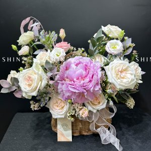 Lẵng Hoa Mẫu Đơn Chúc Mừng H027