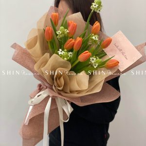 Hoa Bó 10 Tulip Cam S059