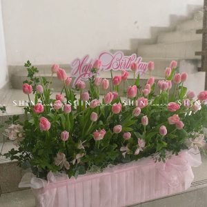 Lẵng Hoa Tulip Luxury H039