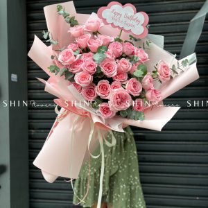 Hoa Bó Hoa Hồng Ohara Hồng S018
