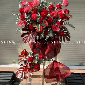 Kệ Hoa Khai Trương Tone đỏ K002