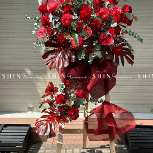 Kệ Hoa Khai Trương Tone đỏ K002