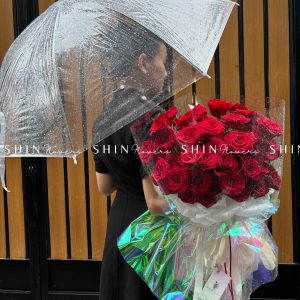 Hoa Bó Hoa 60 Hồng Đỏ S070