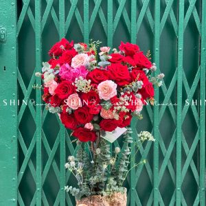 Cây Hoa Trái Tim Hoa Hồng Đỏ T005