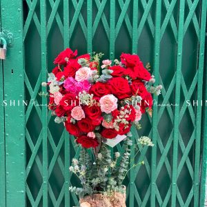 Cây Hoa Trái Tim Hoa Hồng Đỏ T005