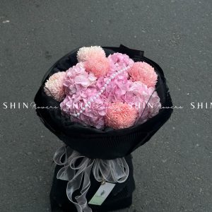 Bó Hoa Cẩm Tú Cầu Hồng S083