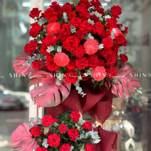Kệ Hoa Khai Trương Tone đỏ K002