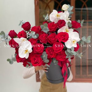 Lẵng Hoa Hồng Đỏ Ohara Chúc Mừng H051