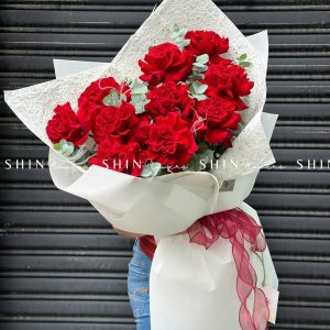 Bó Hoa Hồng đỏ Ecuador Hearts S98