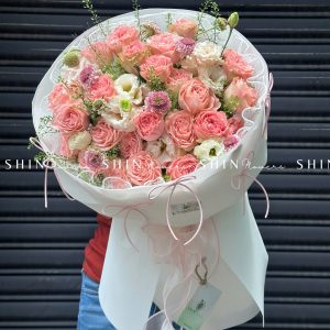 Bó Hoa Hồng Pink Monster S099