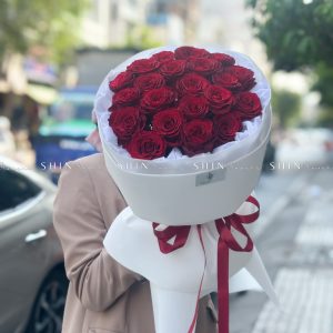 Hoa Bó Hoa 20 Hồng Đỏ S136