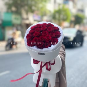 Hoa Bó Hoa 20 Hồng Đỏ S136