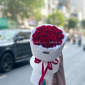 Hoa Bó Hoa 20 Hồng Đỏ S136