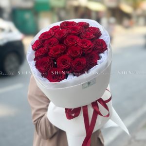 Hoa Bó Hoa 20 Hồng Đỏ S136