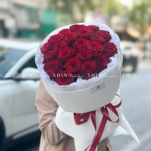 Hoa Bó Hoa 20 Hồng Đỏ S136