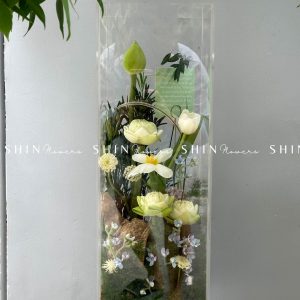 Trụ Hoa Mica Hoa Sen - Blooming Box B011