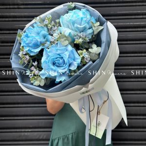 Bó Hoa Hồng Xanh Dương Celeste nhập Ecuador S123