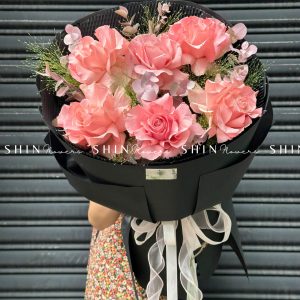 Bó Hoa Hồng Nhập Ecuador Pink Mondial S117