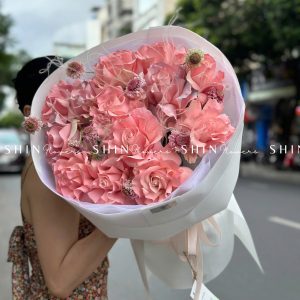 Bó Hoa Hồng Nhập Ecuador Pink Mondial S116