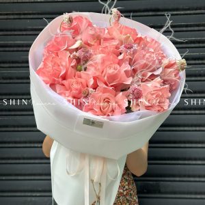 Bó Hoa Hồng Nhập Ecuador Pink Mondial S116