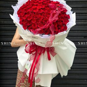 Hoa Bó Khổng Lồ 99 hồng Đỏ Côn Minh S115