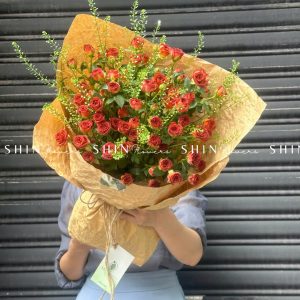 Bó Hoa Hồng Chùm Chocolate S114