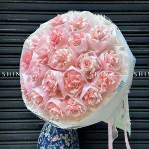 Bó Hoa Hồng Siêu To tone Hồng S164