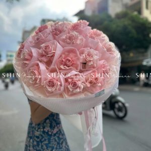 Bó Hoa Hồng Siêu To tone Hồng S164