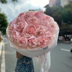 Bó Hoa Hồng Siêu To tone Hồng S164