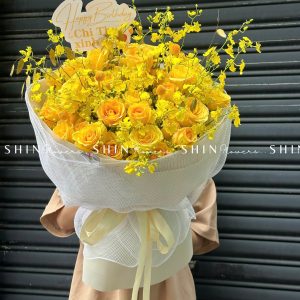 Hoa Bó Hoa Hồng Vàng S161