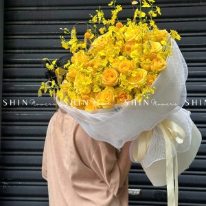 Hoa Bó Hoa Hồng Vàng S161