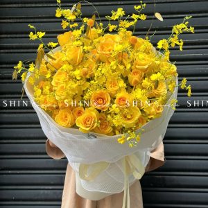 Hoa Bó Hoa Hồng Vàng S161