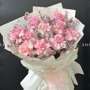 Bó 10 Hoa Hồng Nhập Ecuador Christa S172