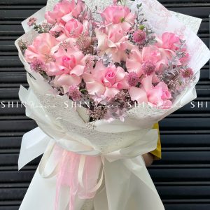 Bó 10 Hoa Hồng Nhập Ecuador Christa S172