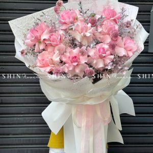 Bó 10 Hoa Hồng Nhập Ecuador Christa S172