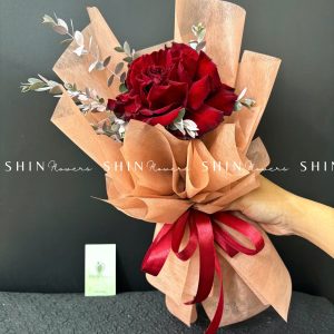 Bó 1 Hoa Hồng Đỏ Nhập Ecuador Hearts only you S177