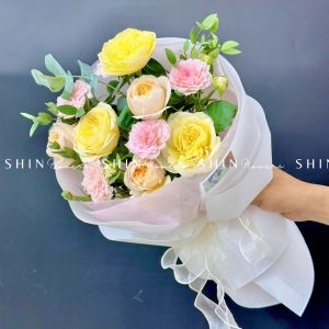 Hoa Bó Hoa Hồng Vàng S175