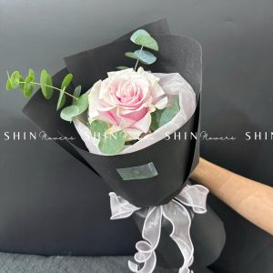 Bó 1 Hoa Hồng Nhập Ecuador Pink Mondial S177