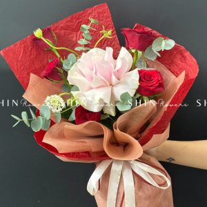 Bó 1 Hoa Hồng Nhập Ecuador Pink Mondial S182